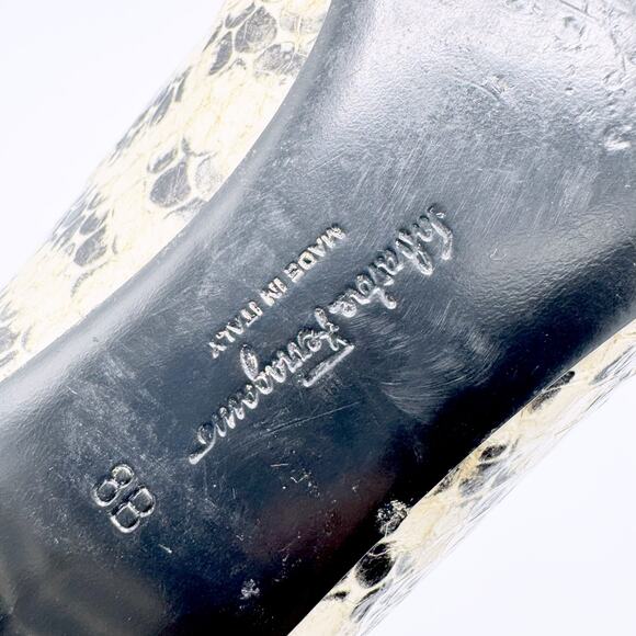 Salvatore Ferragamo Snakeskin Patterned Heels - Picture 9 of 9